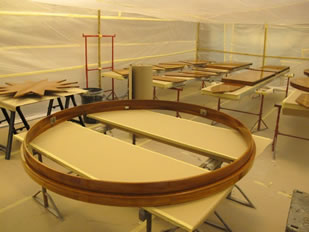 Super Yacht Expanding Table Varnishing #20