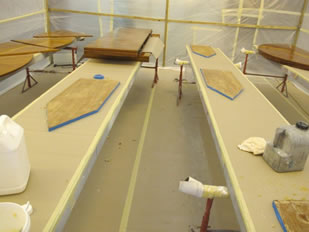 Super Yacht Expanding Table Varnishing #23