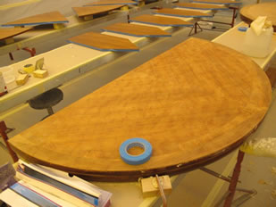 Super Yacht Expanding Table Varnishing #34
