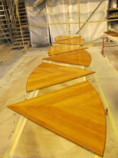 Super Yacht Expanding Table Varnishing #37